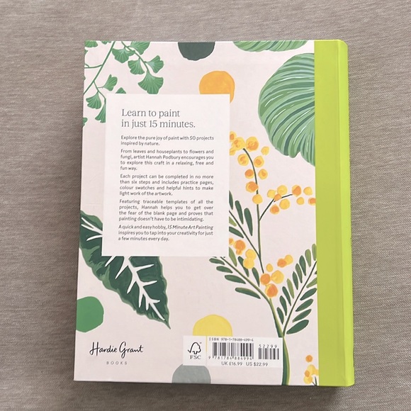 NWOT “15 Minute Art Painting” Book by Hannah Podbury - Picture 2 of 2